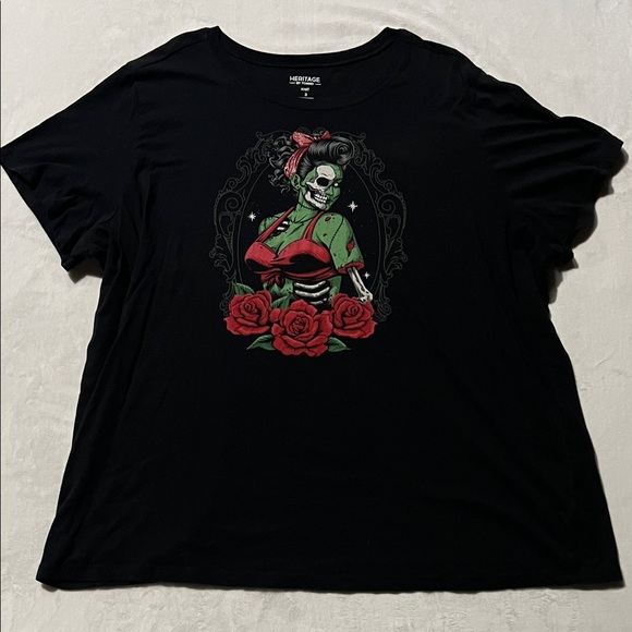 Torrid Zombie Girl Classic Fit Heritage Jersey Crew Tee - Picture 2 of 4